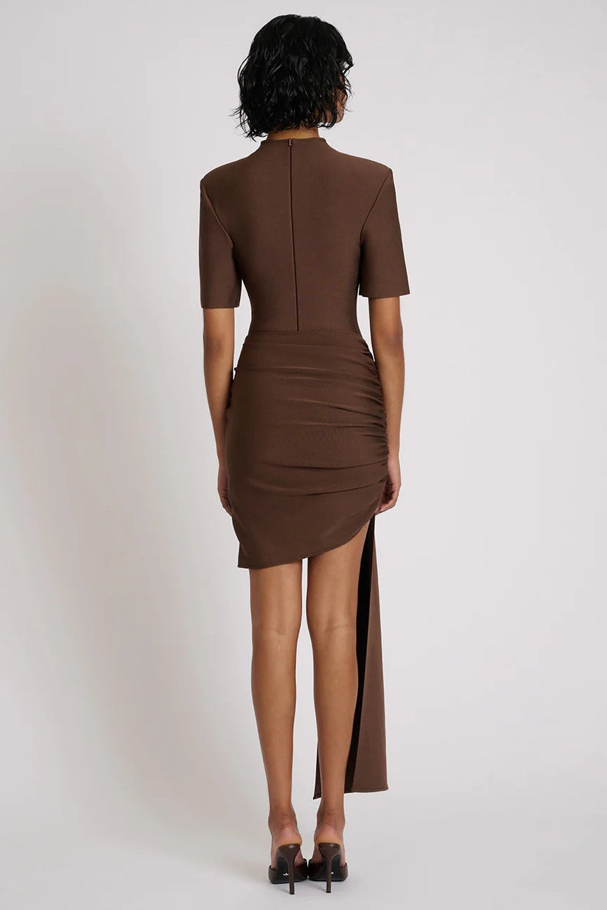 eliya the label brown dress Maxine Dress