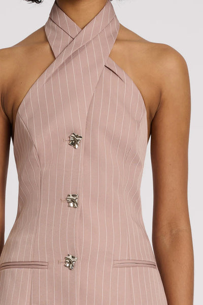 Theo Top - Blush Pinstripe