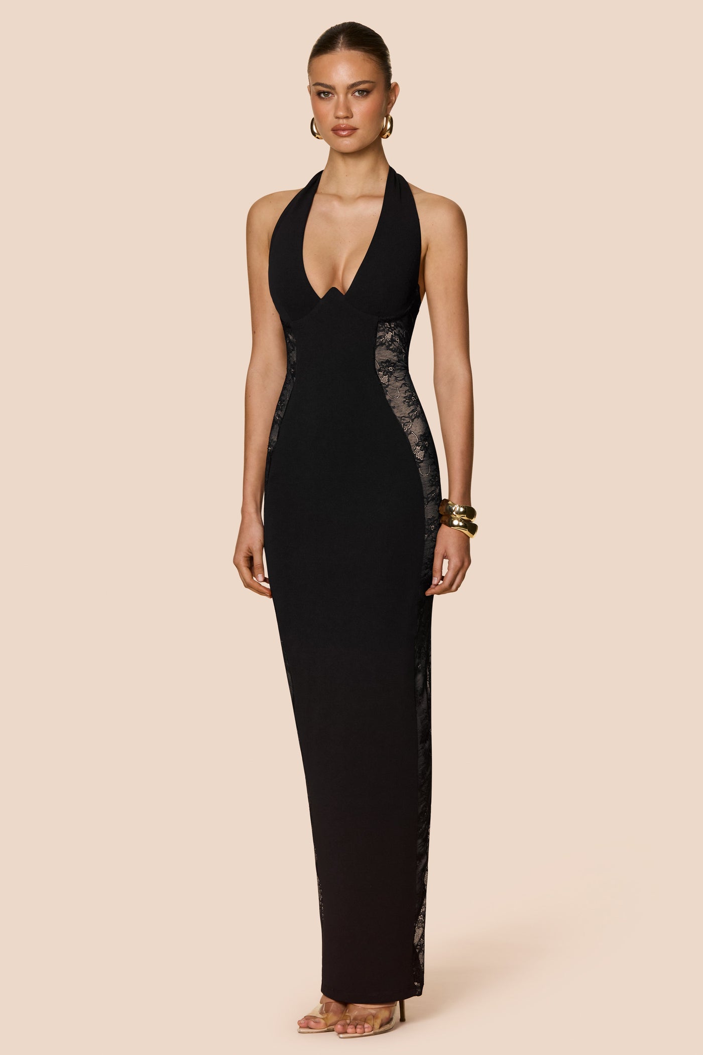 boudoir maxi dress Nookie Gown - Black Color:Navy Floral Print Vntage Dior Galliano neckline finish up this Sea breeze approved. Muse