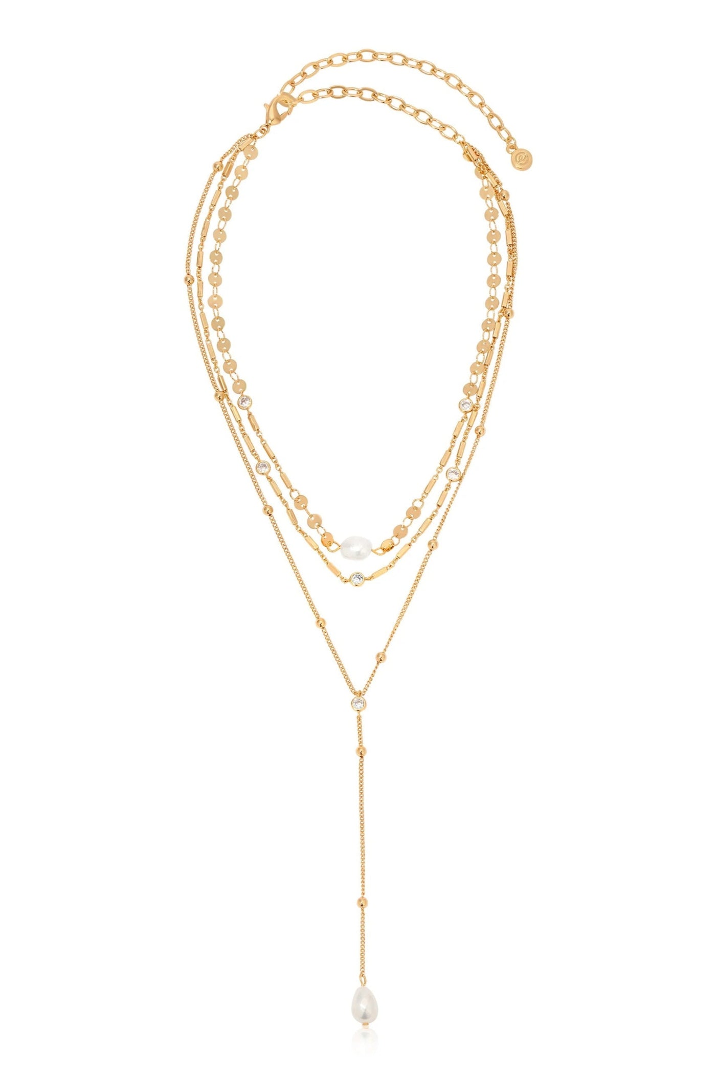 Forever Falling Pearl Lariat