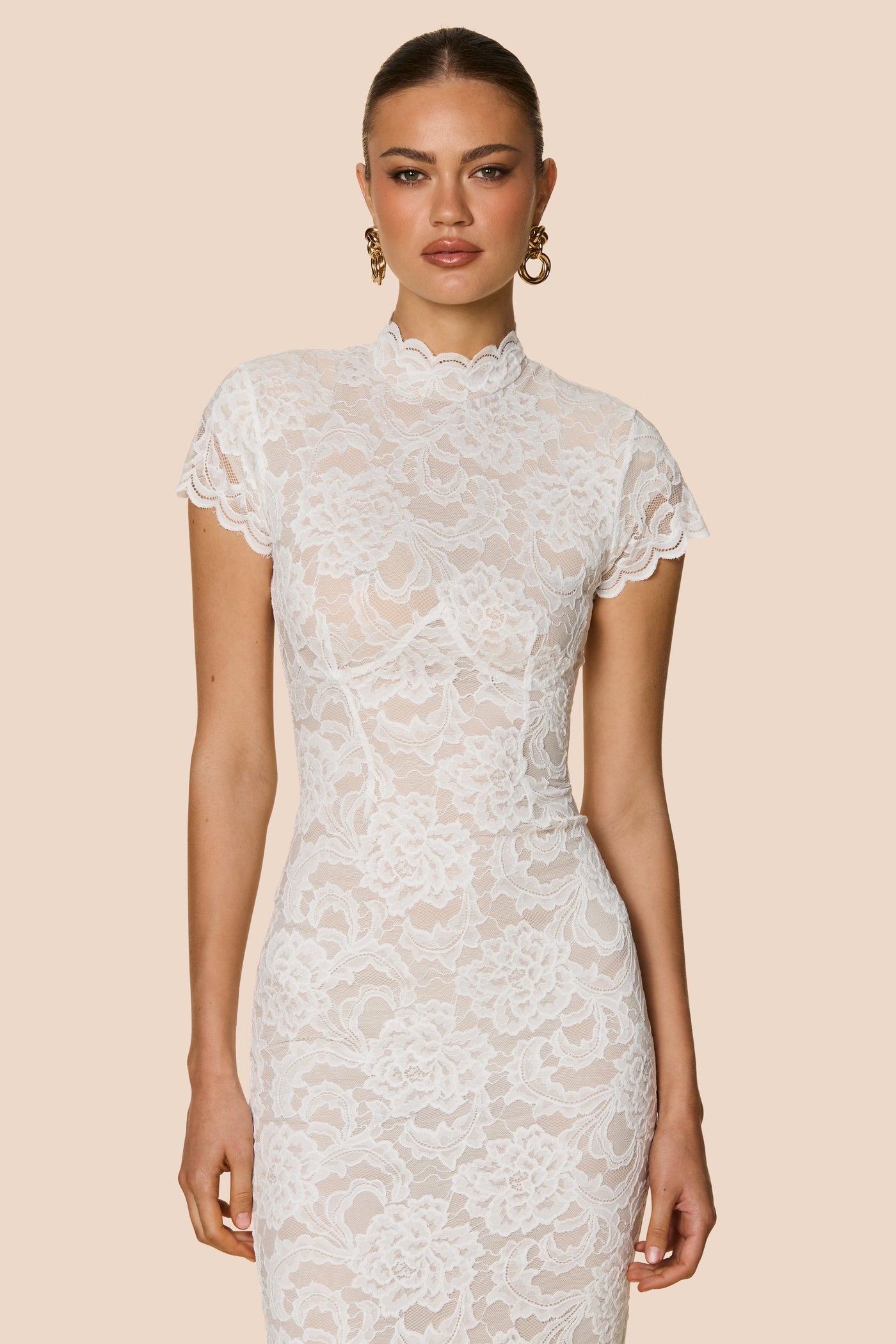 nookie charlize midi dress Nookie Alessia Midi Dress - Ivory