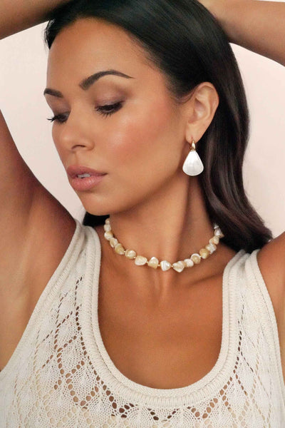 Sun-Kissed Pearl Earrings