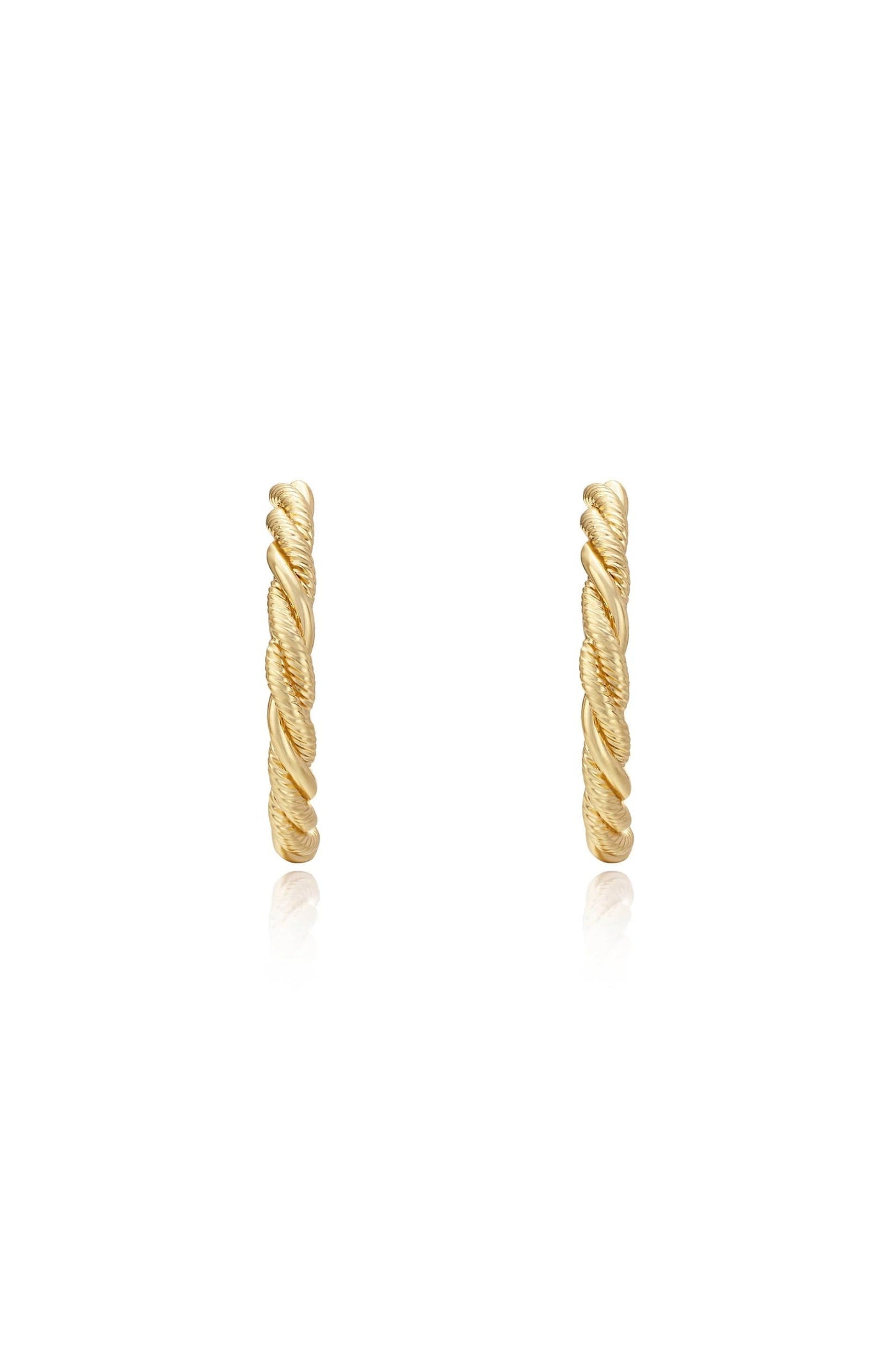 Spun Strands Hoop Earrings