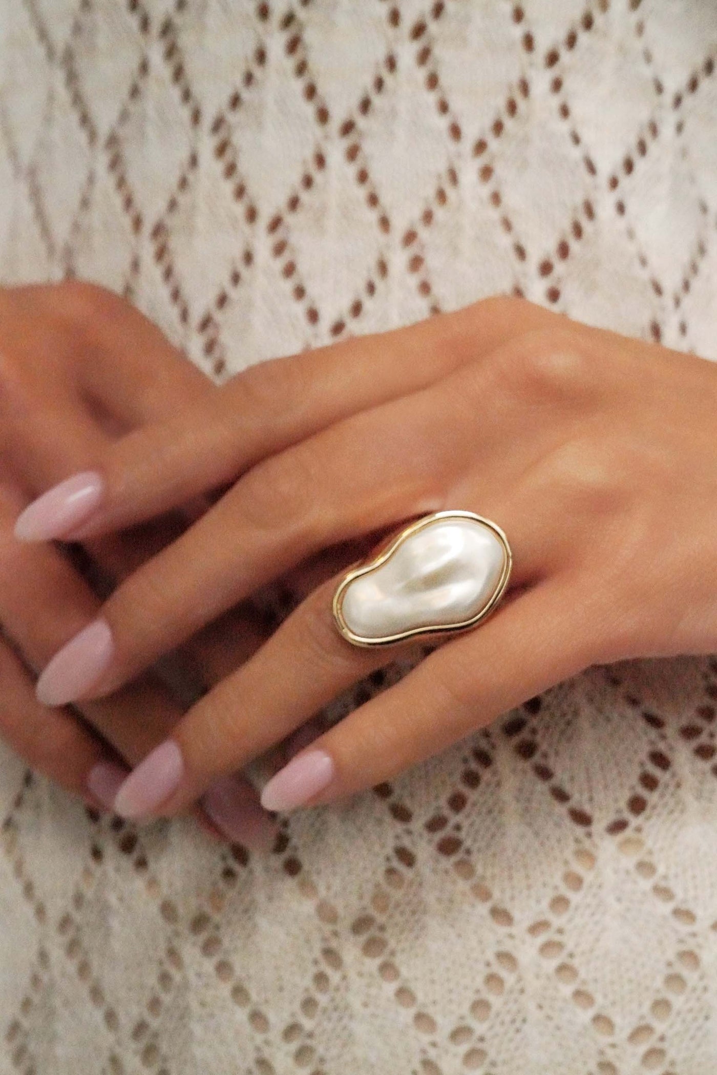 Sea-born Pearl Ring - Pearl
