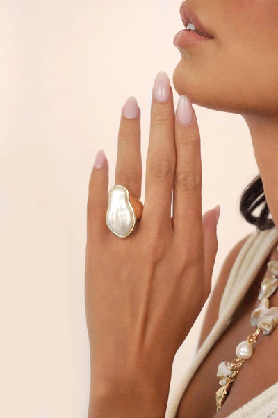 Sea-born Pearl Ring - Pearl