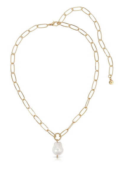 Single Pearl Chain Necklace