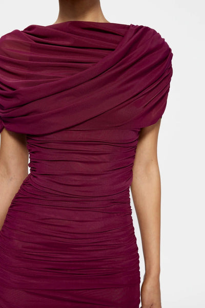 Phoneix Mini Dress - Burgundy
