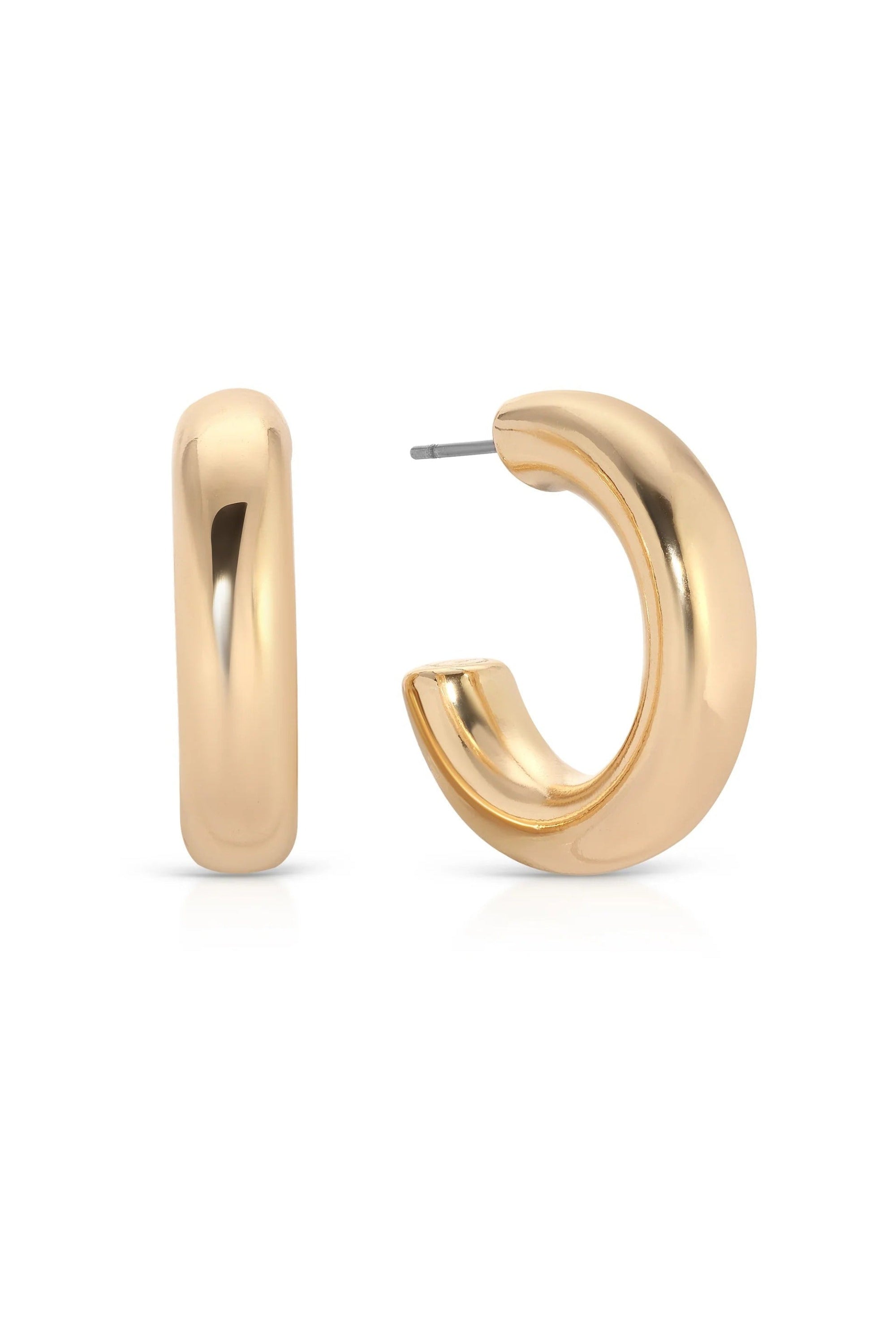 あい　Classic Hoops Thick Small Gold Small Thick Classic Hoops | JAUS