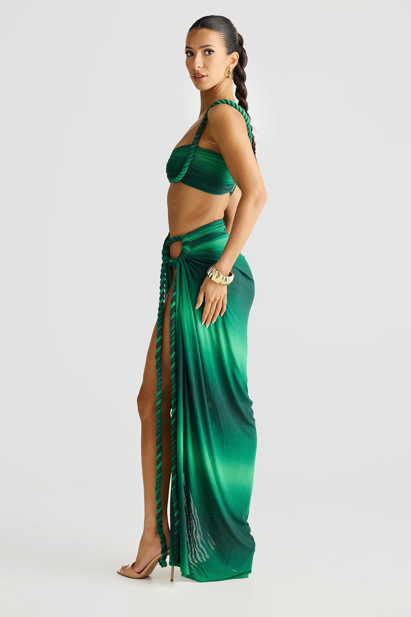 Saira Skirt - Emerald Ombre