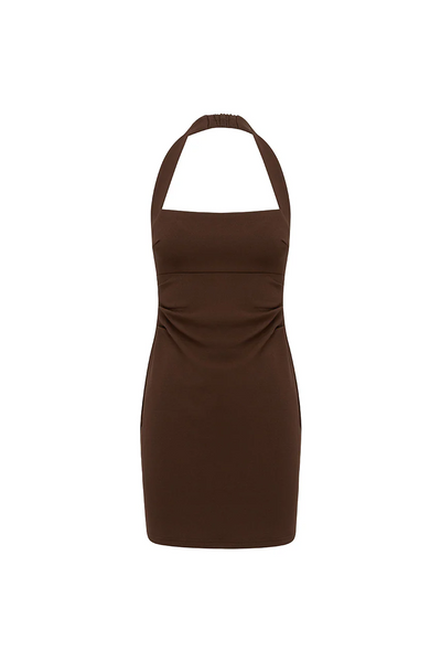 Franca Mini Dress - Bitter Chocolate
