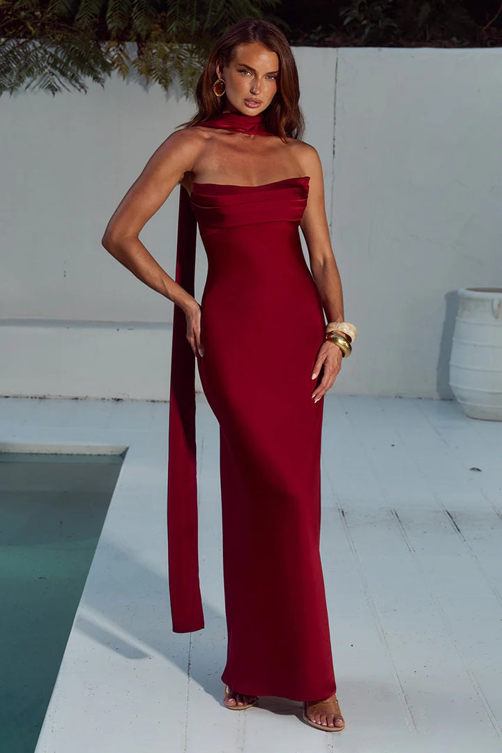 MADELEINE STRAPLESS MAXI DRESS