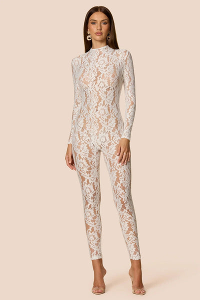 Nookie Lennox Catsuit - White