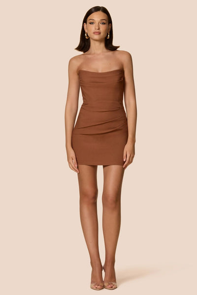 Nookie Zenya Mini Dress - Caramel