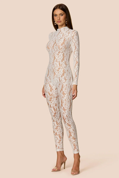 Nookie Lennox Catsuit - White