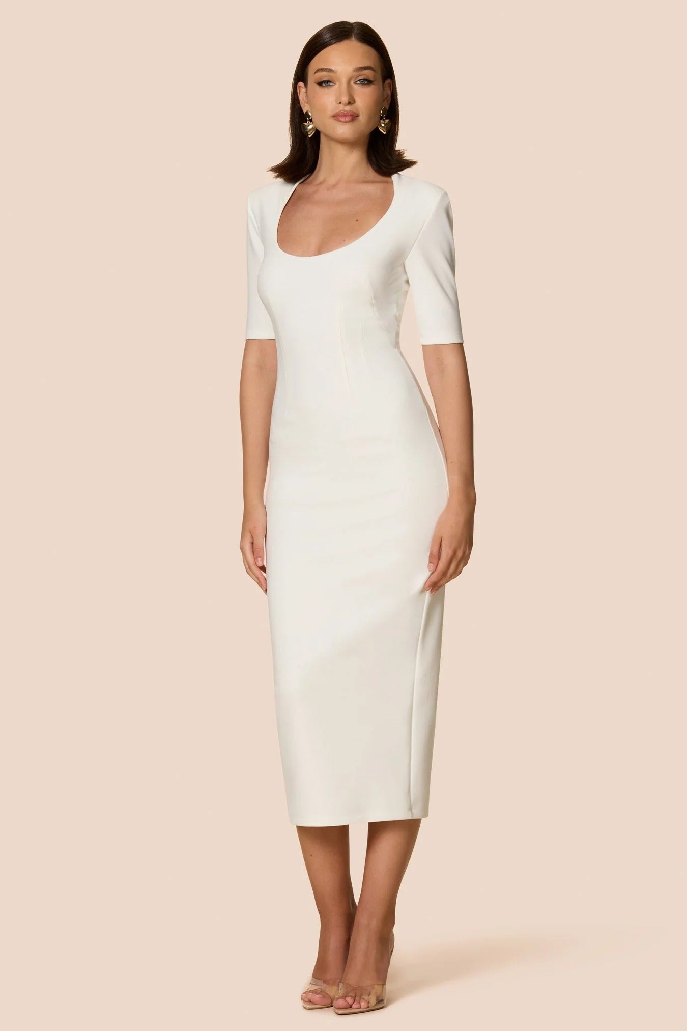 Nookie Blair Midi Dress - White