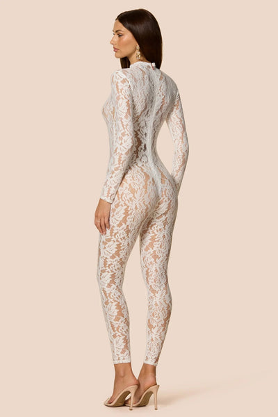 Nookie Lennox Catsuit - White