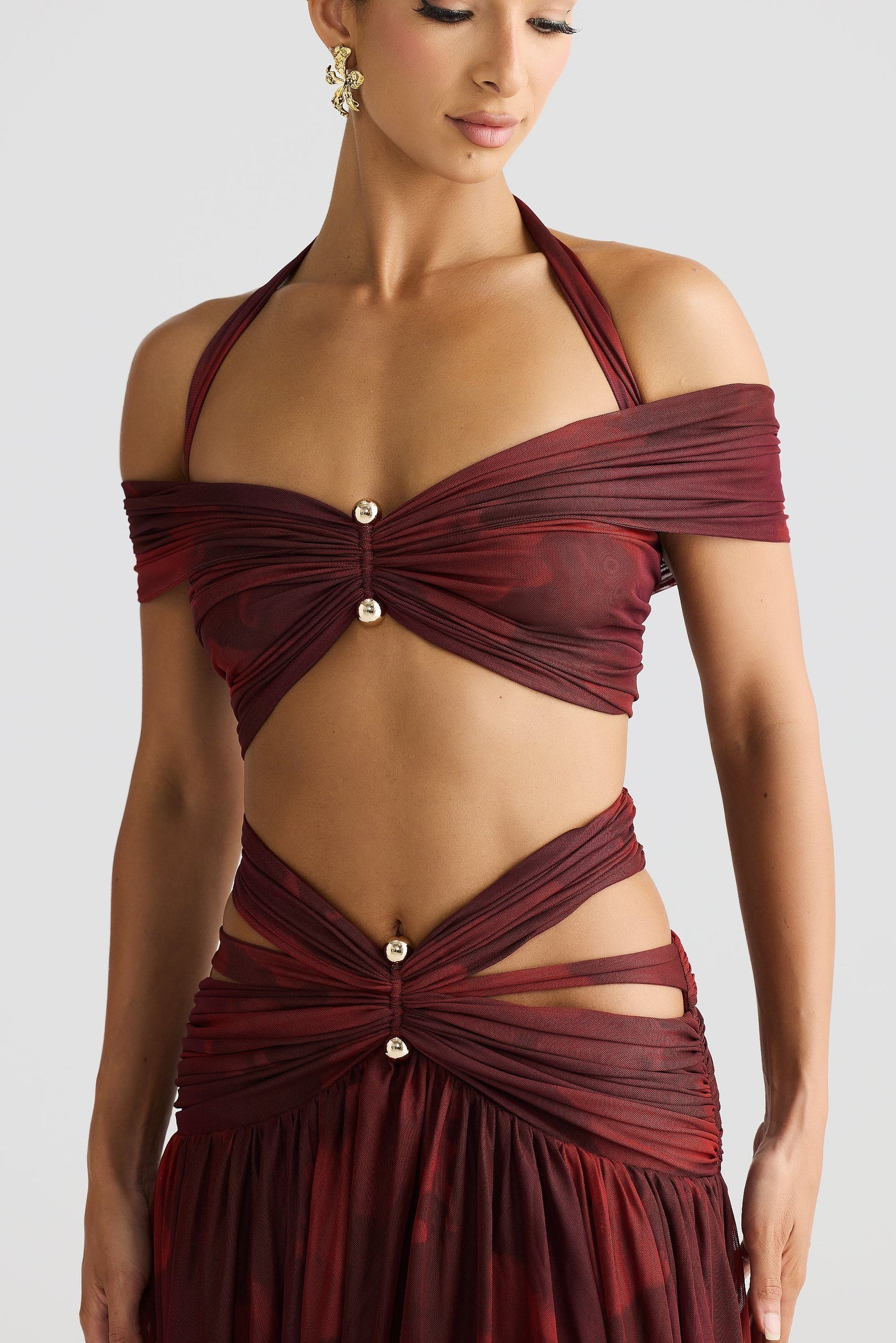 Ella Crop - Marble Print