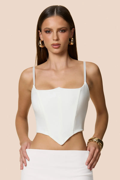 Nookie Aaliyah Crop Top - White