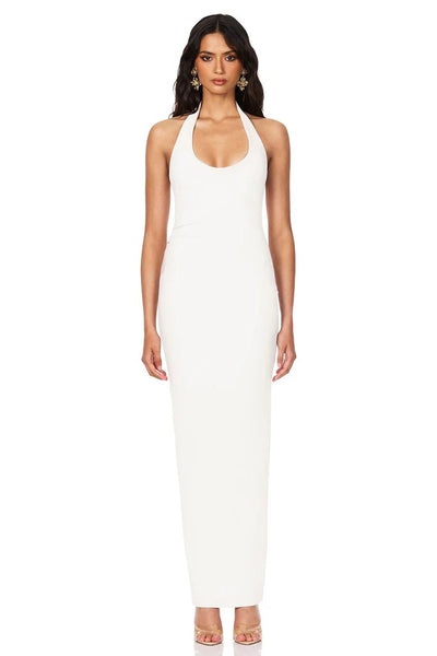 Nookie Natalia Halter Maxi Dress - Ivory