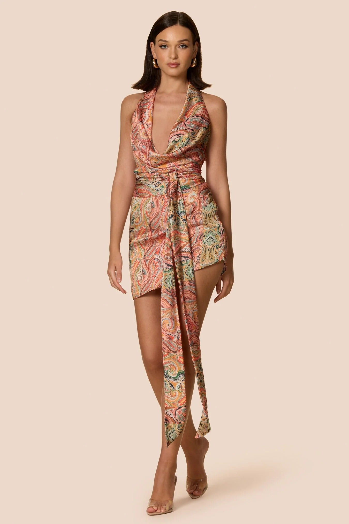 Nookie Solana Halter Top - Paisley Print