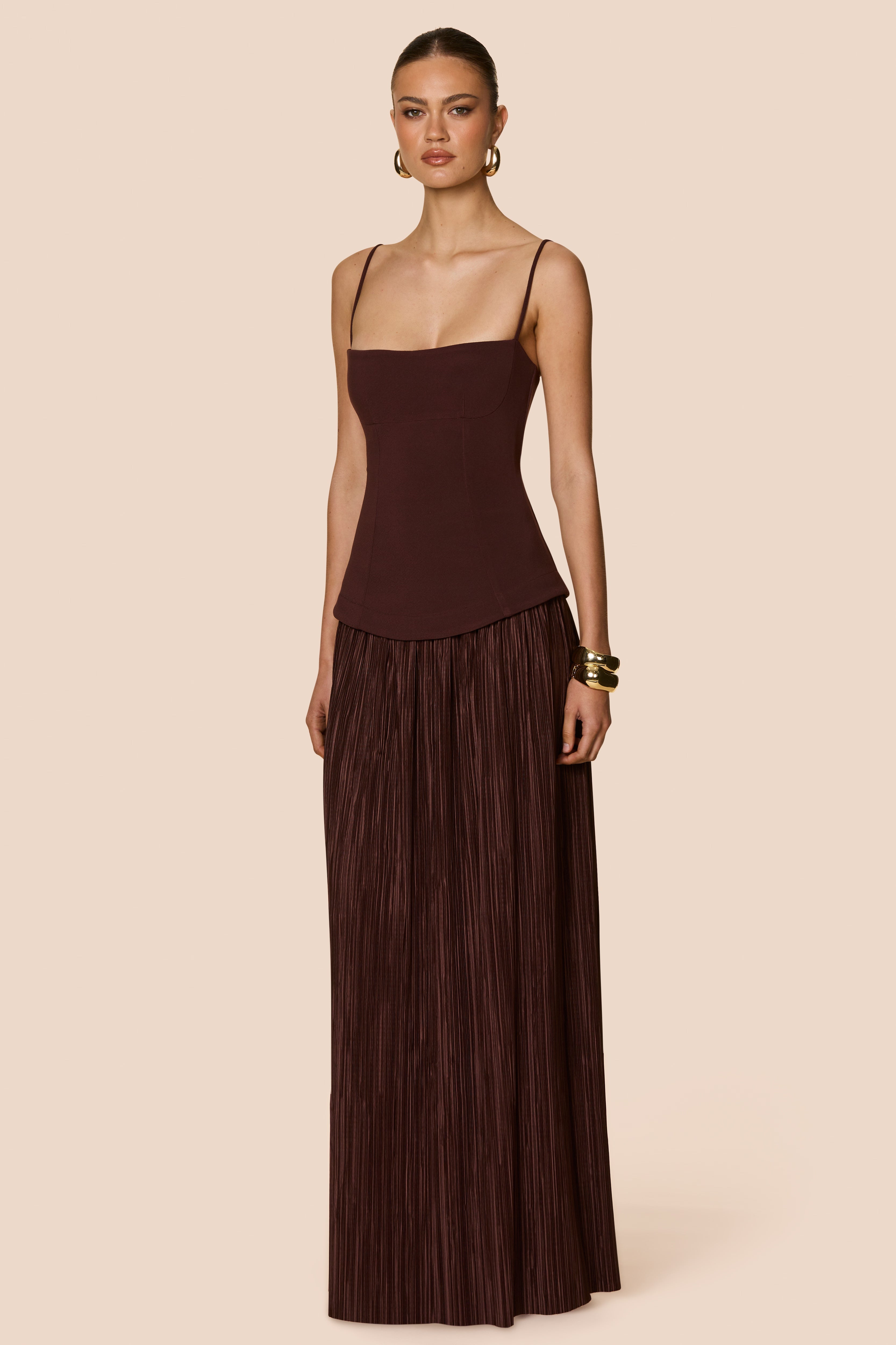 darling maxi dress Nookie Darling Maxi Dress - Chocolate