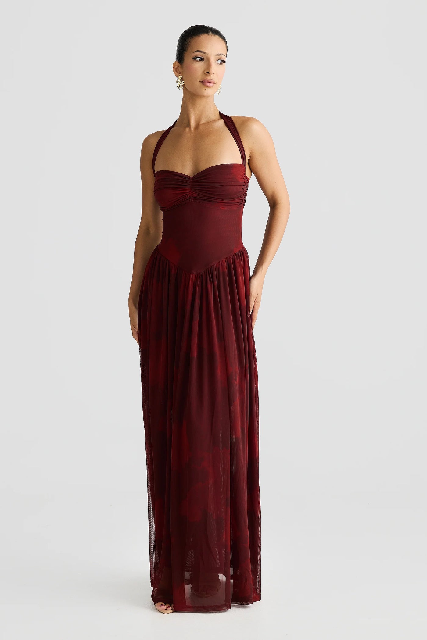 Flora Dress - Marble Print