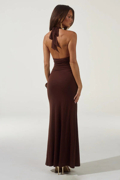 Arina Maxi Dress - Espresso