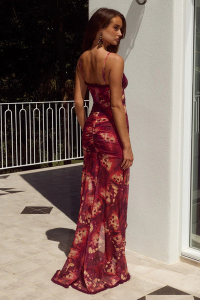 Kiata Maxi Dress - Eliana Red