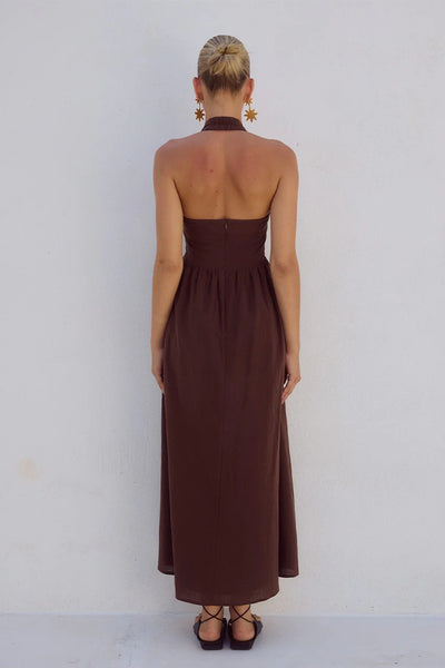 Locklea Midi Dress - Chocolate