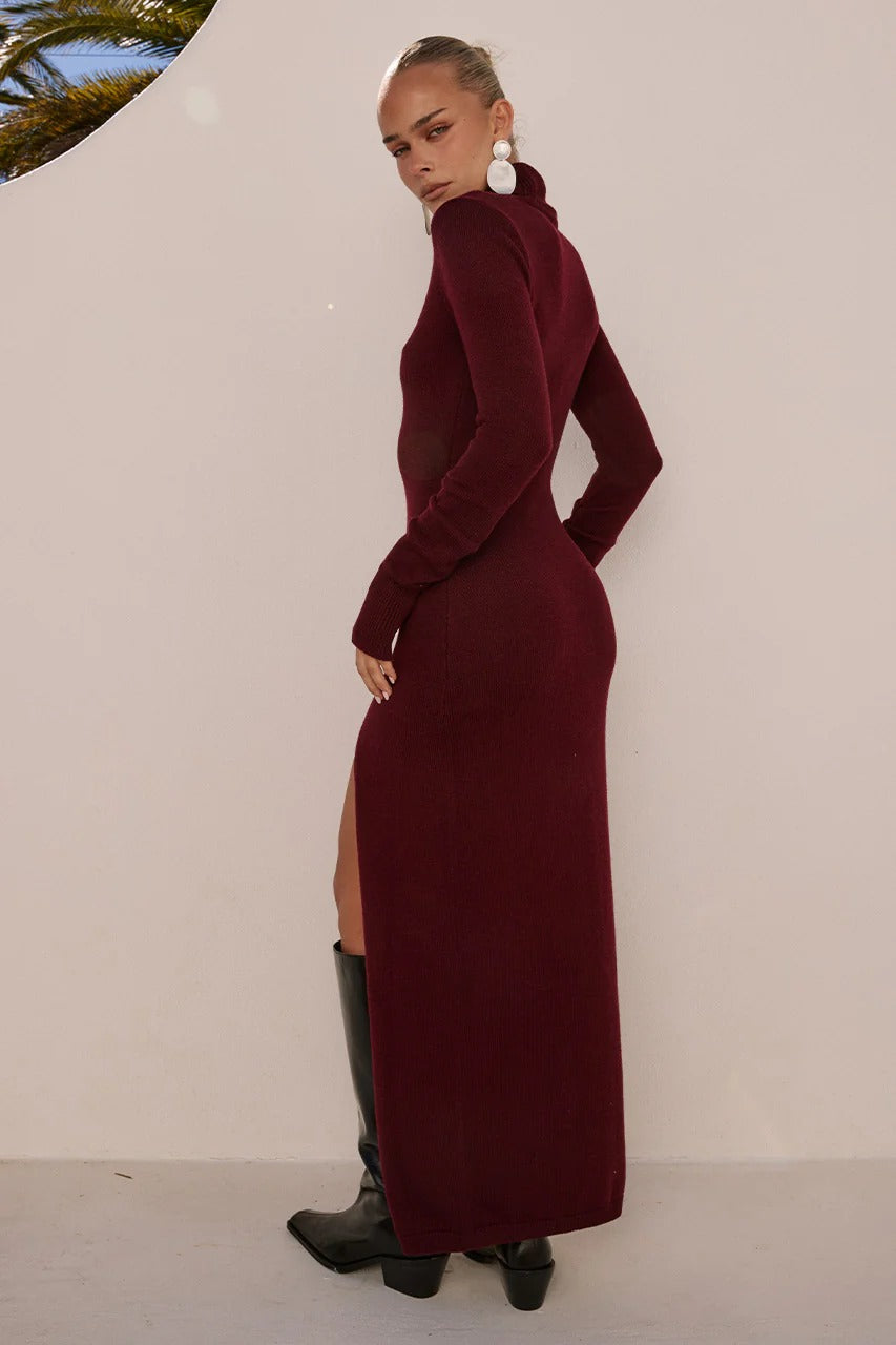 Patricia Maxi Dress - Burnt Red