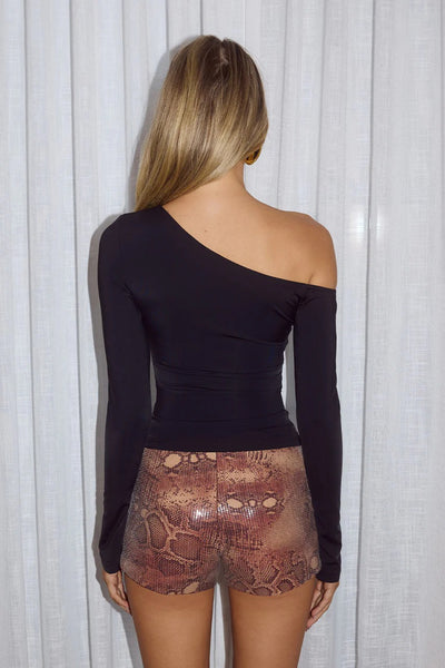 Renzo Long Sleeve Top - Black