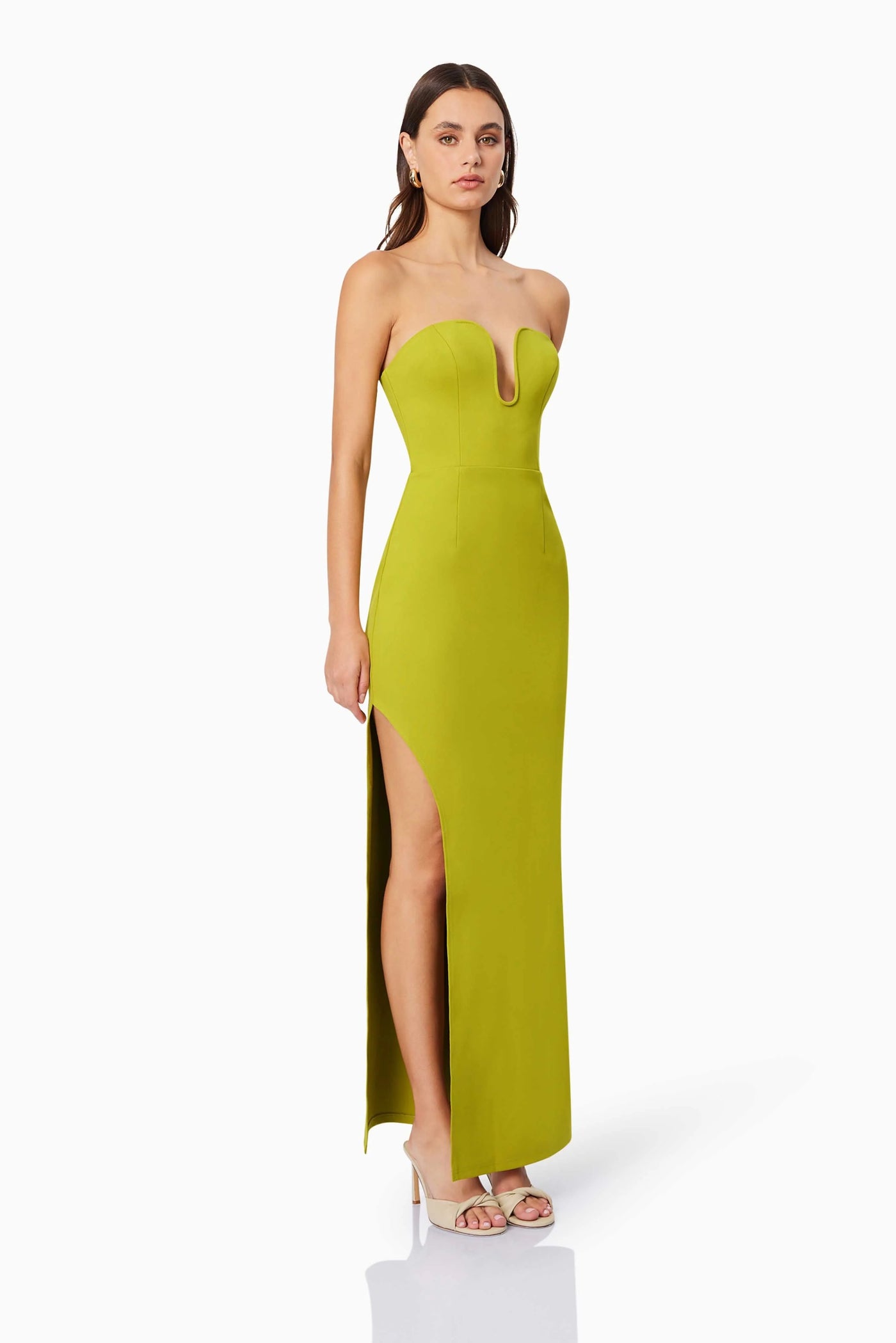 chartreuse formal dress Hunter Bell Maren Dress | Yellow | Size 4 main image 1
