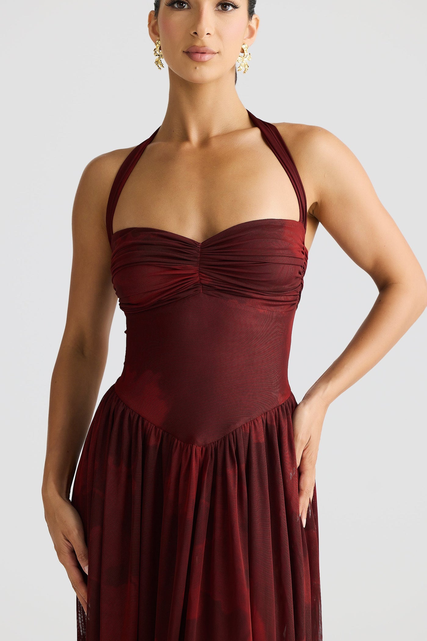 Flora Dress - Marble Print