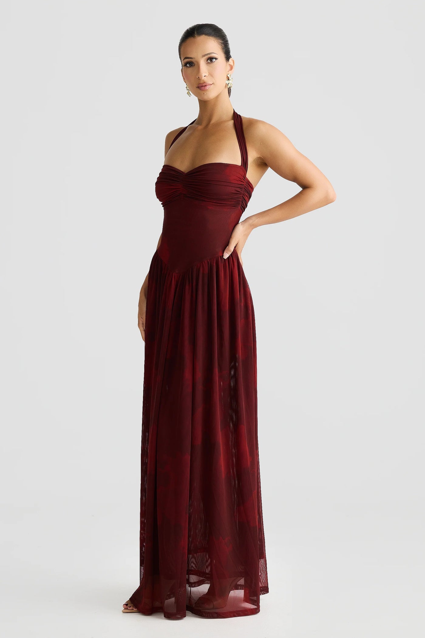 Flora Dress - Marble Print