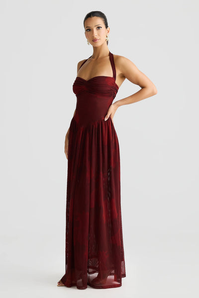 Flora Dress - Marble Print