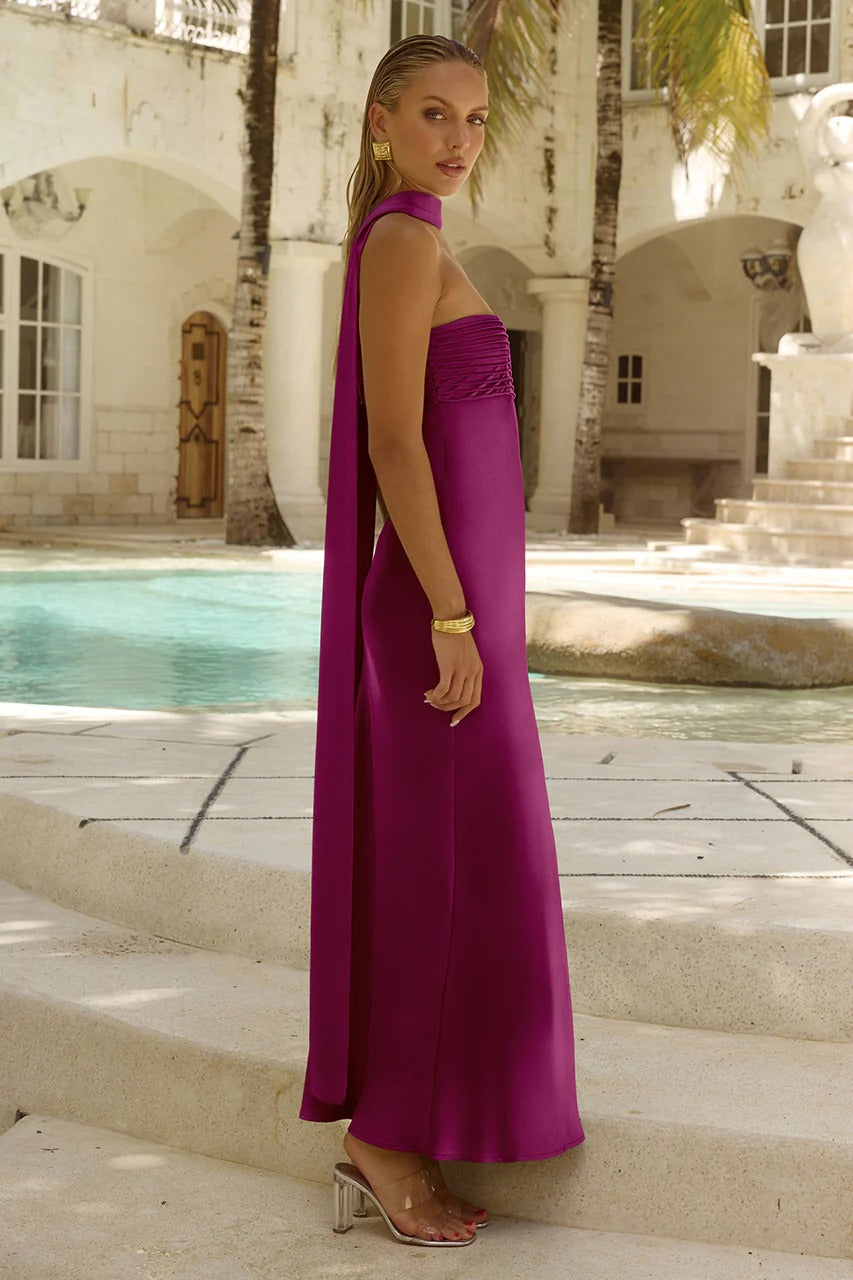 Elsa Maxi Dress - Plum