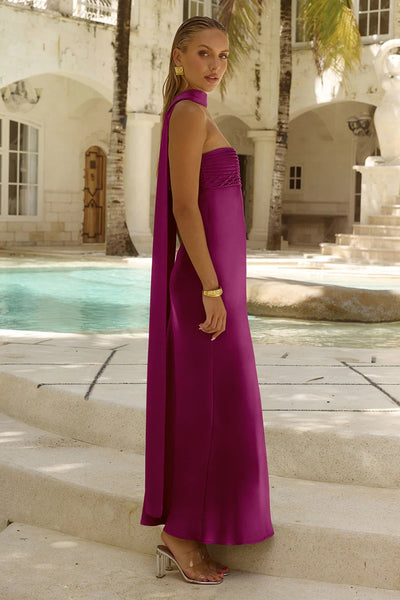 Elsa Maxi Dress - Plum