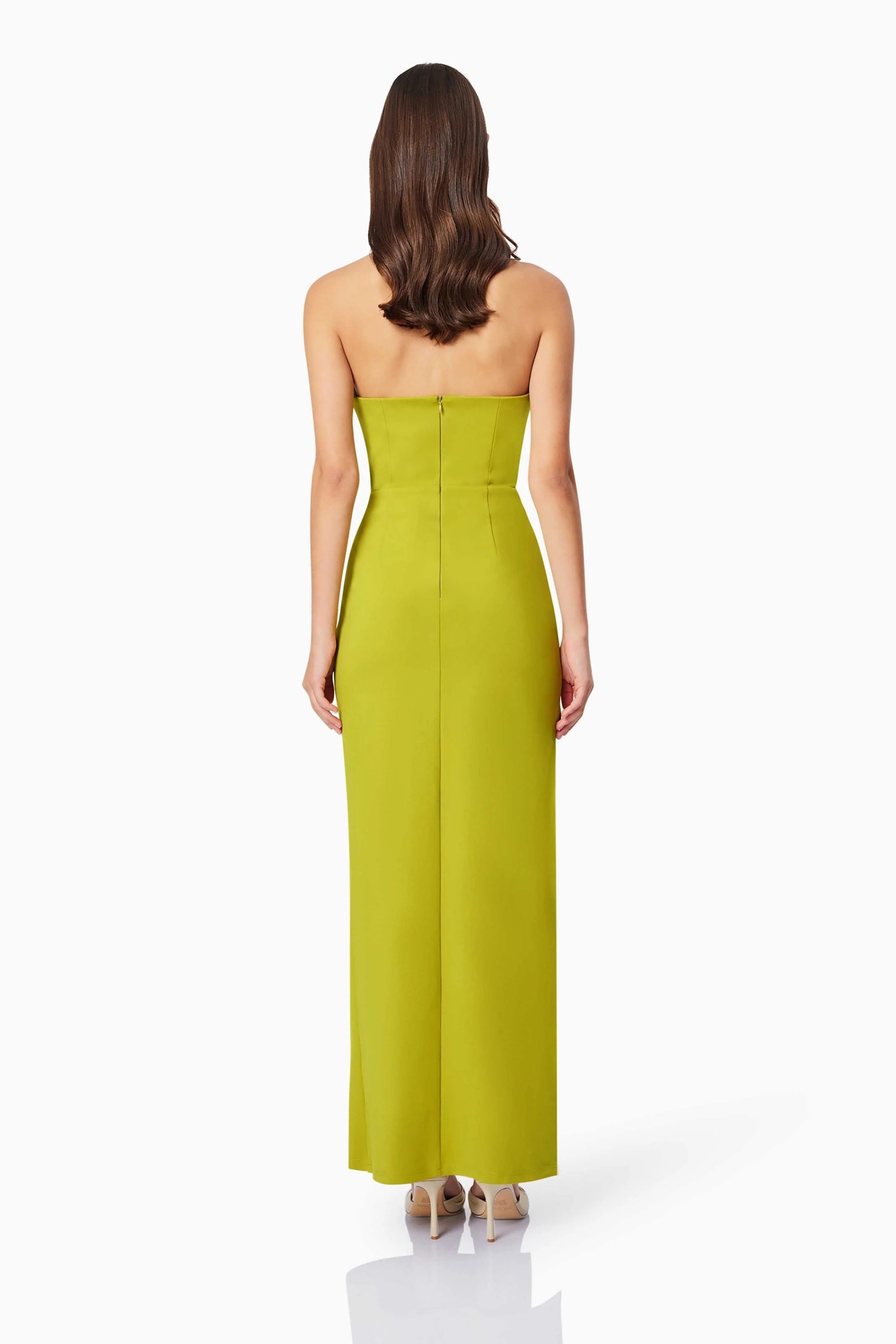 Elliatt Eden Off Shoulder Maxi Dress in chartreuse-Yellow Elliatt Eden Off Shoulder Maxi Dress in chartreuse-Yellow