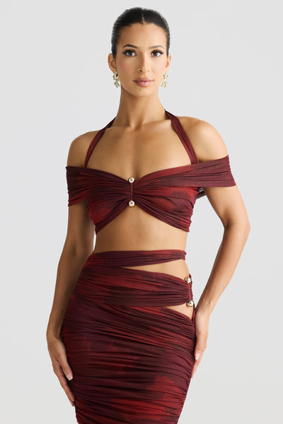 Ella Crop - Marble Print