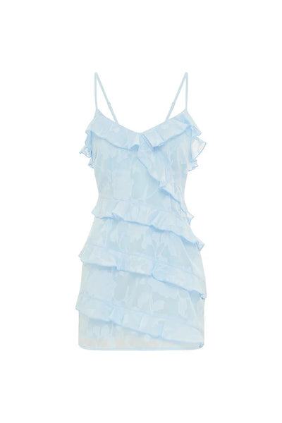 Aisha Mini Dress - Sky Blue