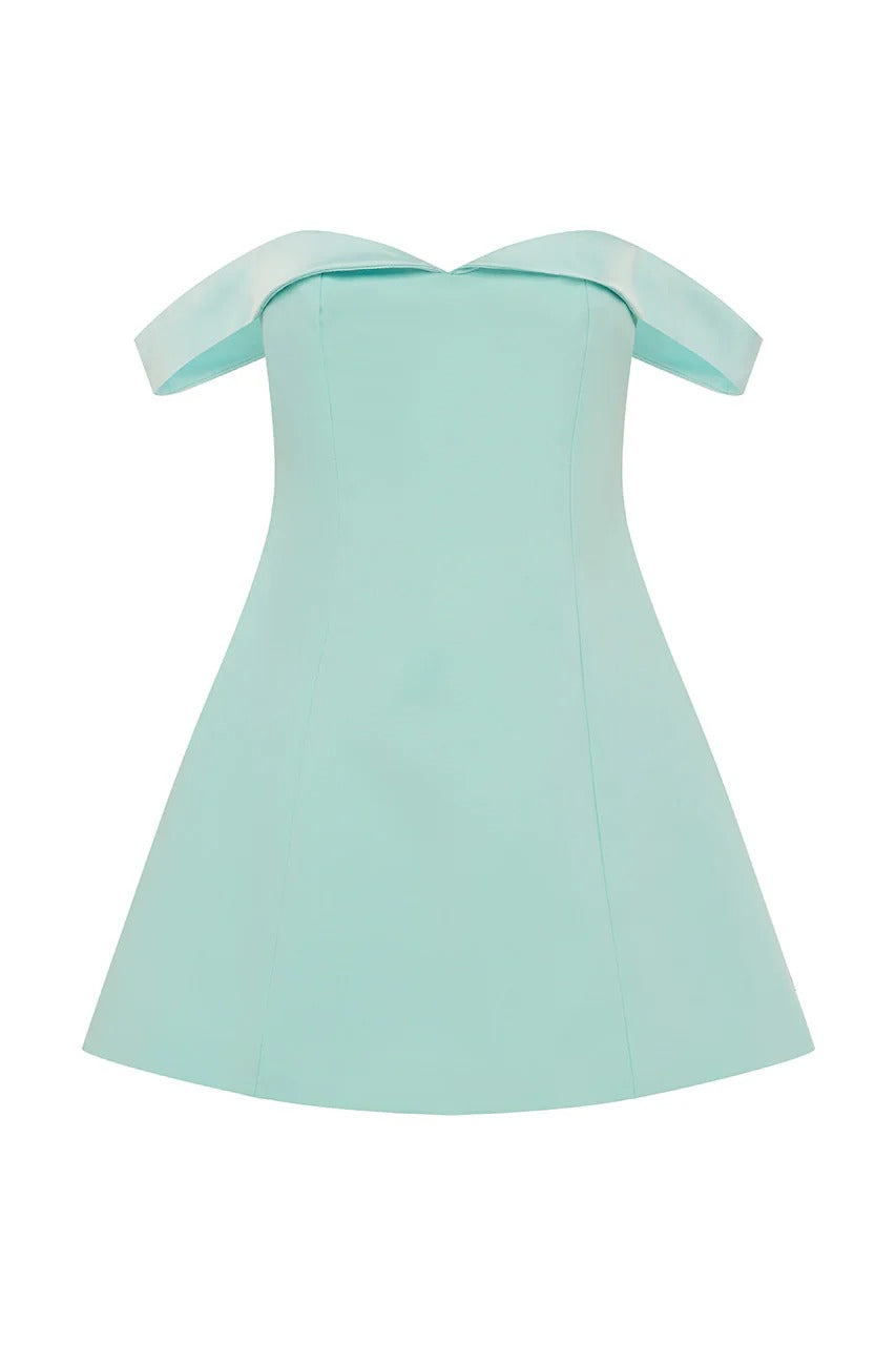Ebony Mini Dress - Aqua | JAUS Ebony Mini Dress - Aqua | JAUS