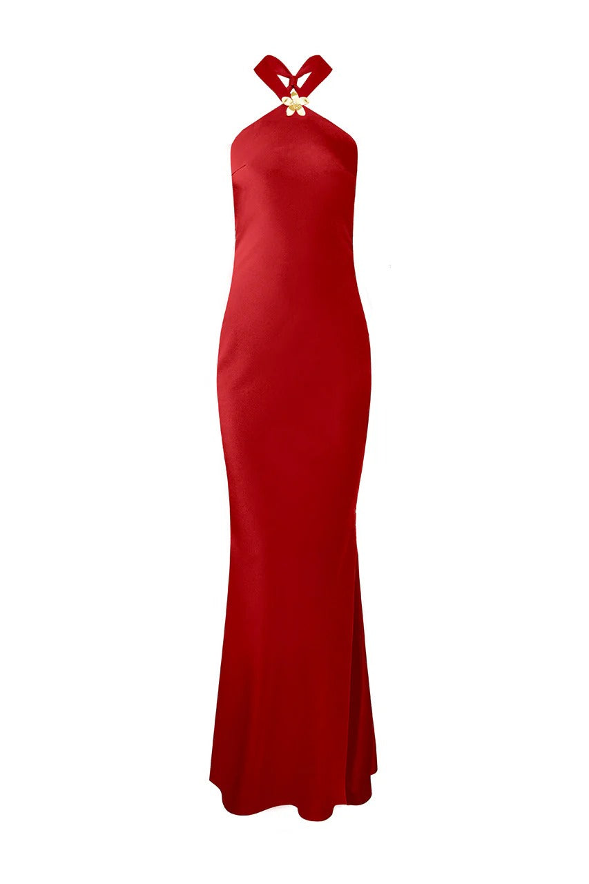Chara Low Cross Back Maxi Dress