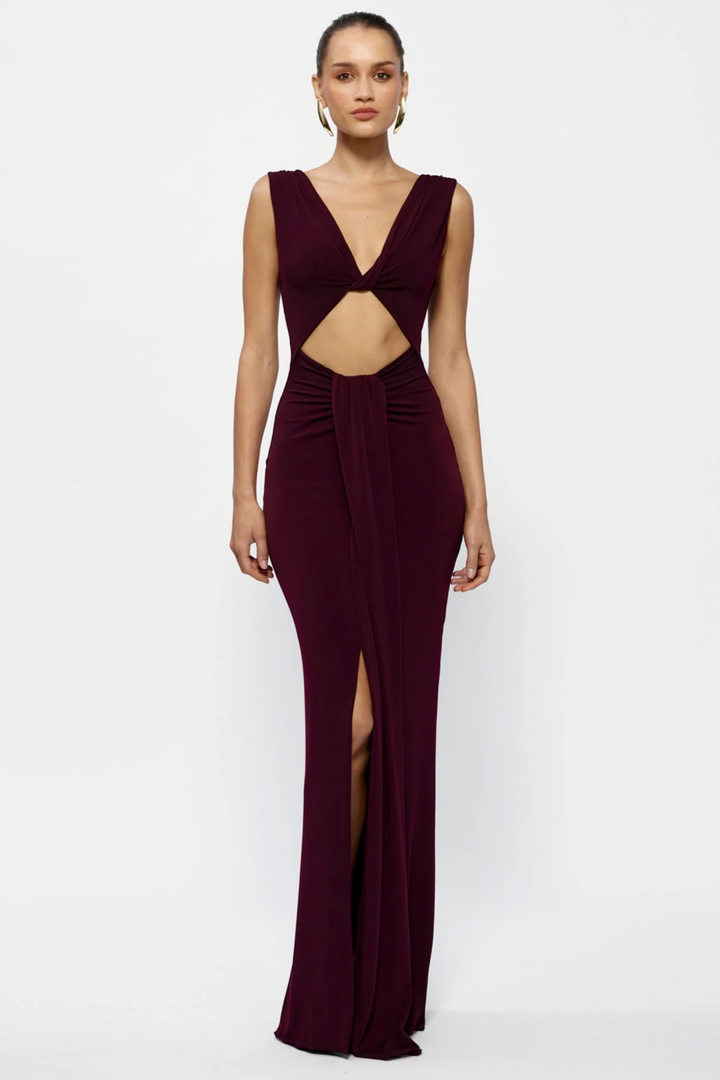 green emerald velvet dress Deep V-Neck Long Sequin Cut-Out Prom Dress 1115 Cherry Red / 00