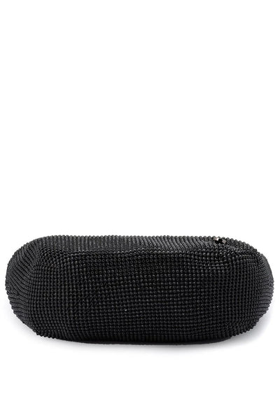 Jessica Crystal Mesh Bag - Black