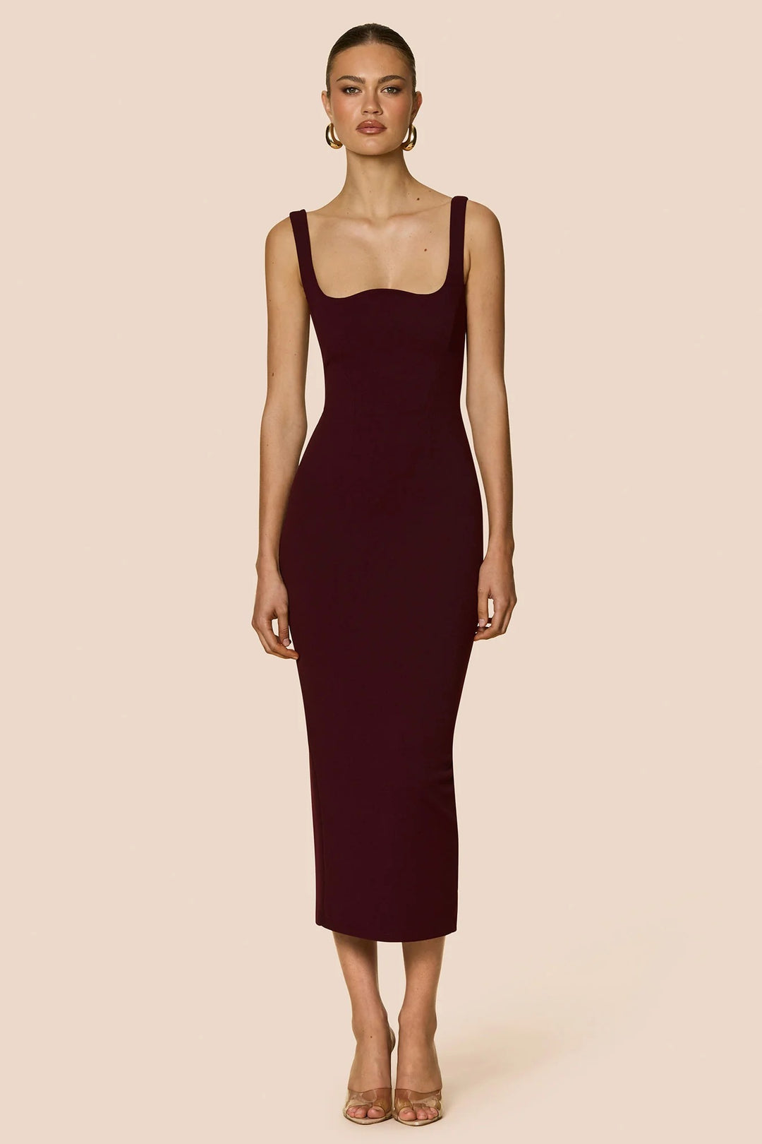 nookie bodycon dress Rent NOOKIE Nouveau Midi Dress (Black) main image 1