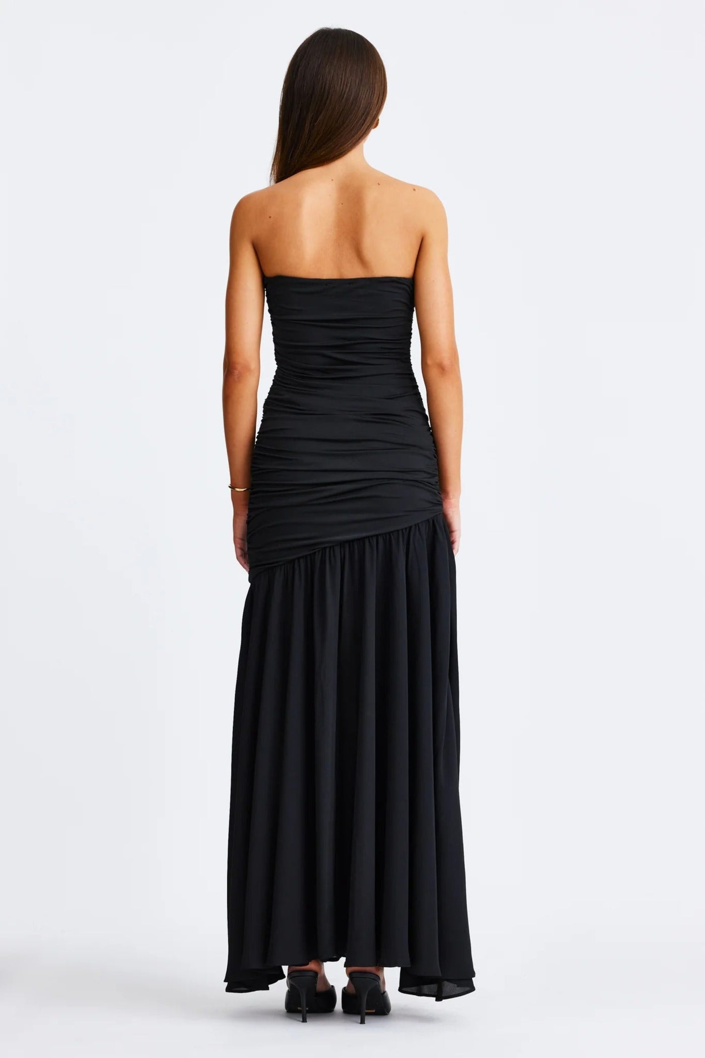 Neve Strapless Maxi Dress - Black