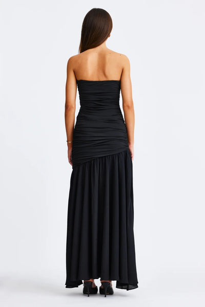 Neve Strapless Maxi Dress - Black