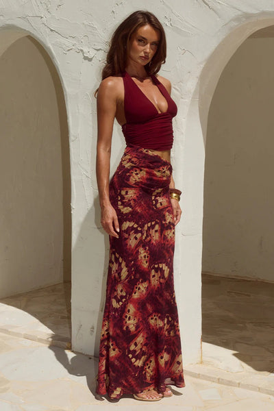 Alexis Maxi Dress - Eliana Red