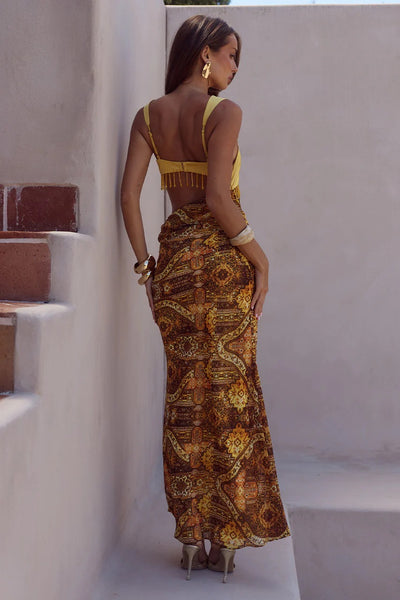Runaway The Label Alzona Maxi Dress - Magnolia Mango