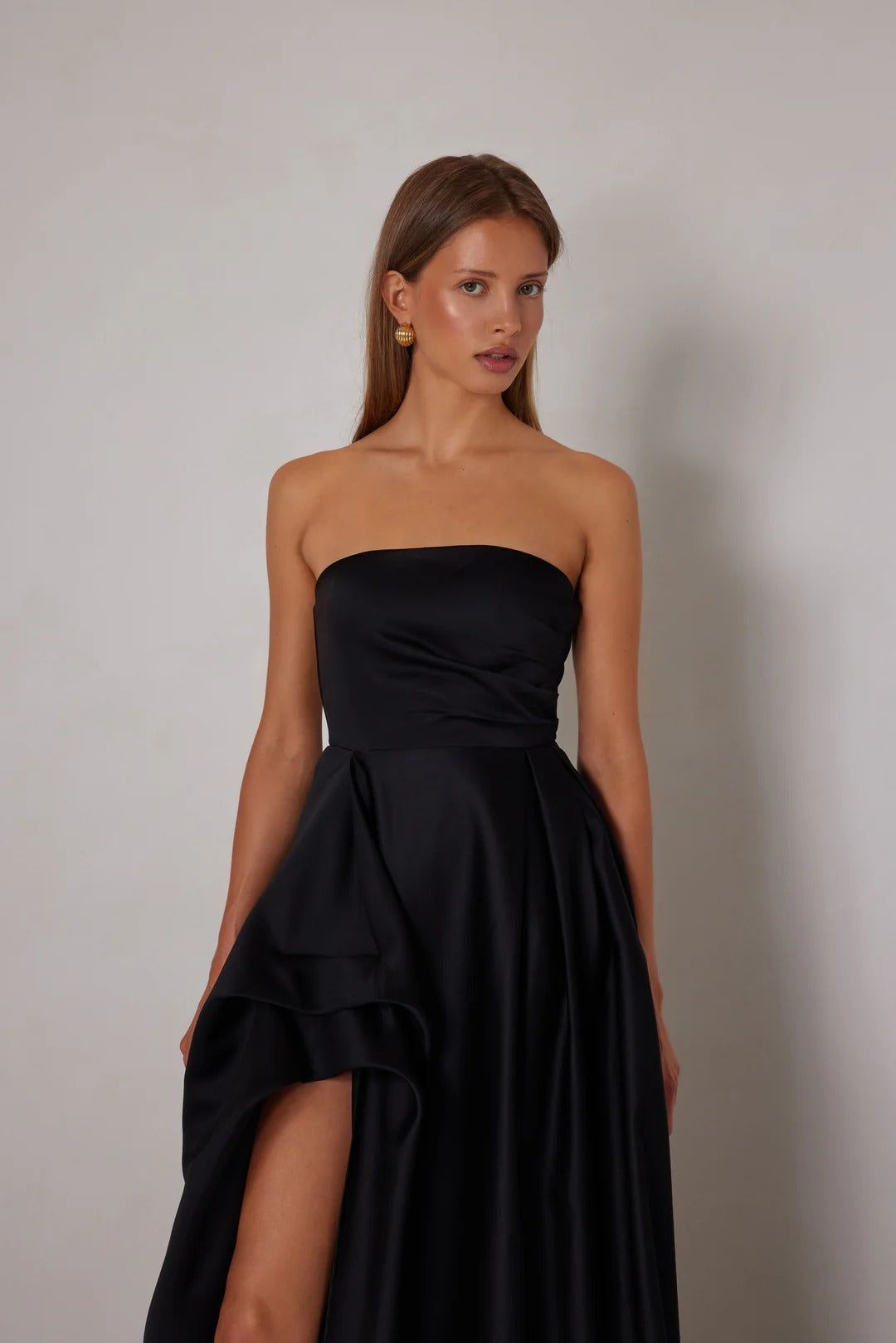 marina satin dress Elle Zeitoune Marina Dress - Black